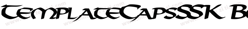 TemplateCapsSSK Bold字体转换